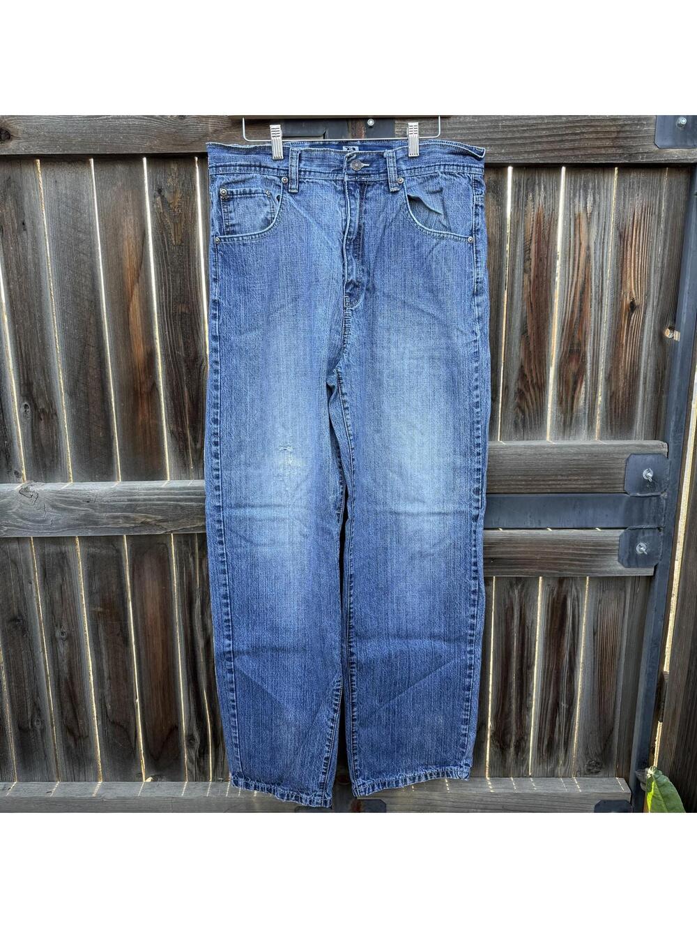 Y2K Light Faded Baggy Jeans Men's 34 Waist